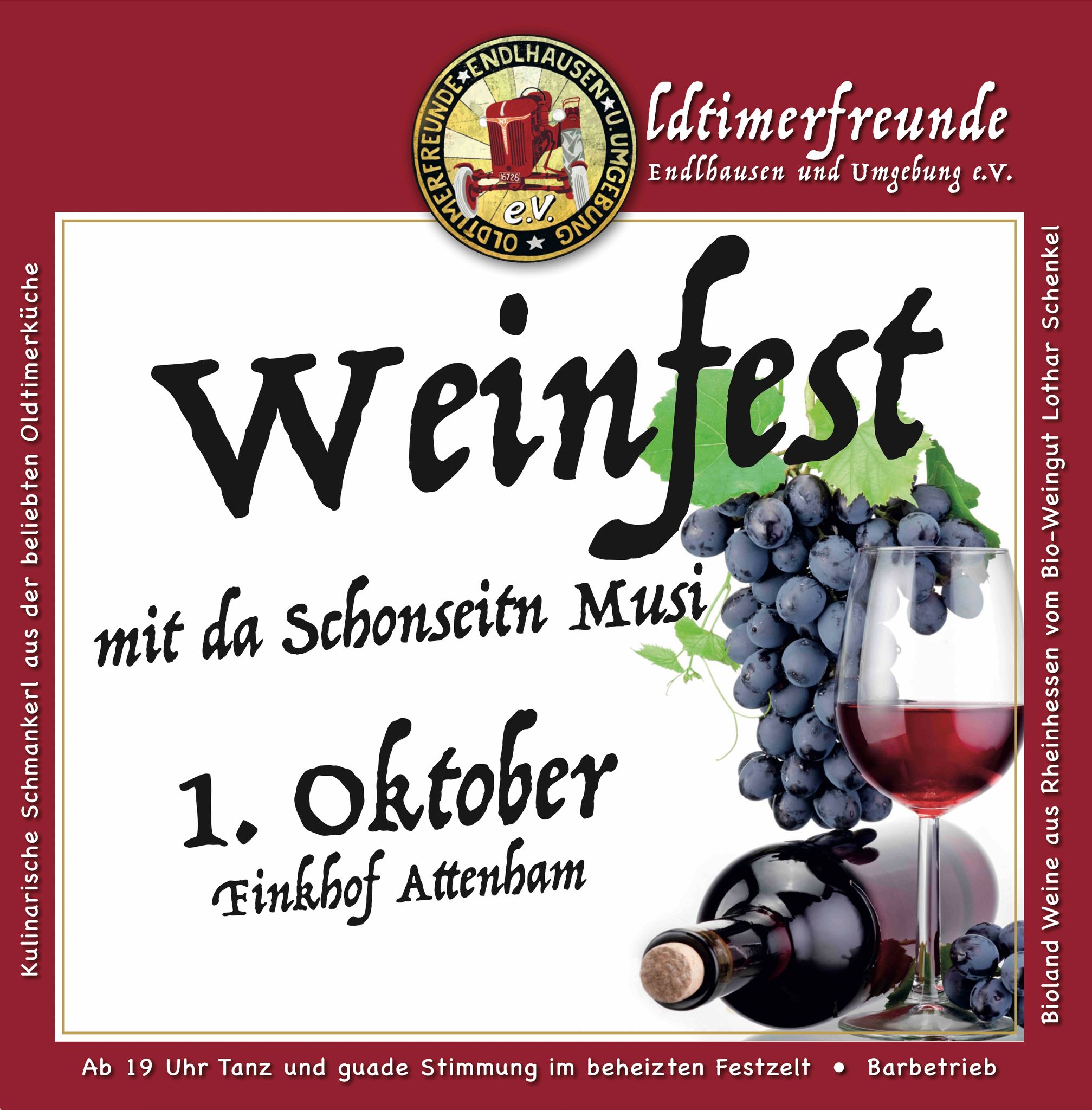 Weinfest am 1. Oktober 2022